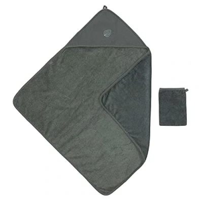 Afbeelding van Nattou Badcape en Washand Axel Luna 75x75 cm Groen