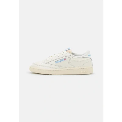 Afbeelding van Reebok Classic CLUB C 85 Vintage Sneakers laag, Dames, Maat: 37.5, Chalk/alabaster/sky blue Leer en textiel