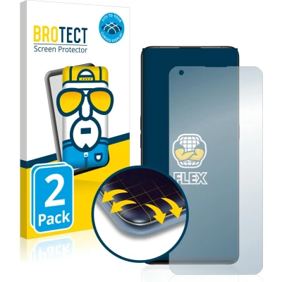 Afbeelding van BROTECT Screenprotector voor Oppo Find X2 Pro Folie Beschermfolie transparant volledig dekking (2 Stuks)