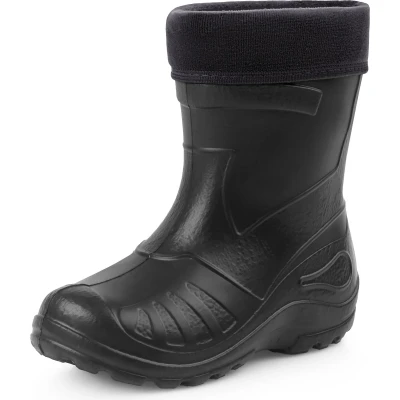 Afbeelding van Ladeheid LA KL 050 Kinder Regenlaarzen Rubber met Binnenschoen EVA Wasbare Zwart 35