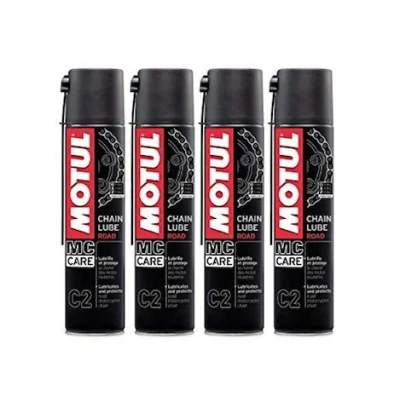 Afbeelding van MOTUL C2 Chain Lube Road Smeermiddel, 400 ml, 4 stuks