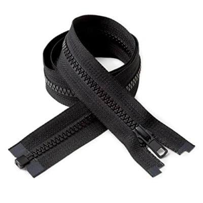 Afbeelding van IPEA Ritssluitingen, zwart, 70 cm, 2 stuks, twee ritssluitingen voor naaien, meubels, jassen, accessoires, ketting maat #5 breedte 30 mm kleur zwart BSLAM070/20
