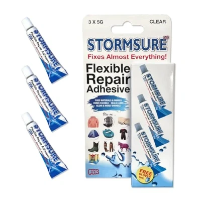 Afbeelding van Stormsure Flexibele Repair Lijm: 3 x 5 g Clear Glue Onmisbaar voor reparaties en afdichting van spa&#039;s