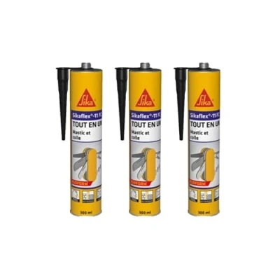 Afbeelding van SIKA Sikaflex 11 FC Purform multifunctionele lijm, zwart, 300 ml, 3 stuks