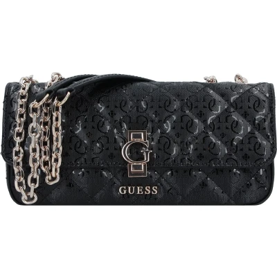 Afbeelding van Guess Bessey Convertible Xbody FLAP Schoudertas, Dames, Maat: One Size, Black
