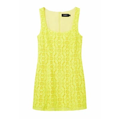 Afbeelding van Desigual Jurk, Dames, Maat: Large, Yellow