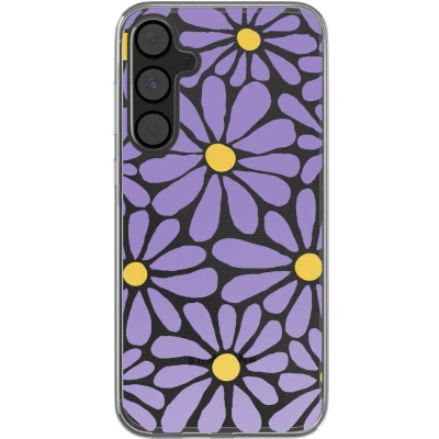 Afbeelding van imoshion hoesje Geschikt voor Samsung Galaxy A55 Design Tropical Violet Flowers Connect