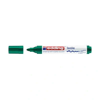 Image de edding 4500 textile marker, pointe ogive, vert