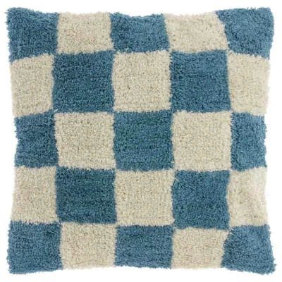 Afbeelding van Unique Living Sierkussen Ziva Jeans Blue 45x45cm