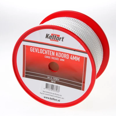 Afbeelding van Kelfort Nylonkoord wit gevlochten 4mm