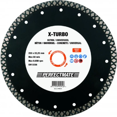 Afbeelding van Perfectmate X Turbo diamantzaagblad 125x22,23mm universeel/beton