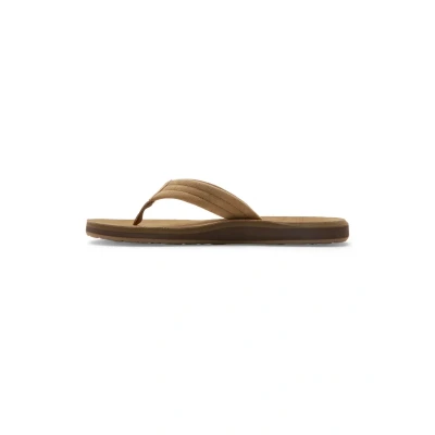 Afbeelding van Quiksilver Carver Teenslippers, Heren, Maat: 41, Csj Veloursleer