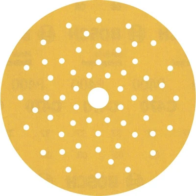 Image de BOSCH 2608901145 Feuille abrasive Expert C470 Best for Wood and Paint, diamètre 150 mm, grain 400, multiperforation (50 pcs)