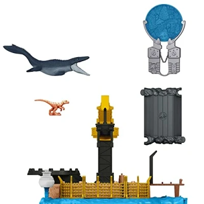 Image de MATTEL Jurassic World Coffret Minis Chaos Mosasaurus Figurines D&#039;Action