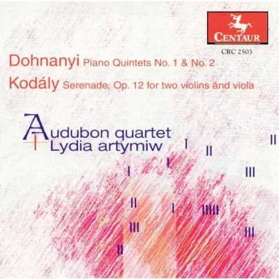 Afbeelding van Dohnanyi: Piano Quintets nos 1 &amp; 2; Kodaly etc / Artymiw, Audubon Quartet