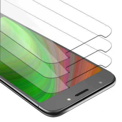 Afbeelding van Cadorabo 3x Screenprotector geschikt voor Motorola MOTO E5 / G6 PLAY Beschermende Pantser Film in KRISTALHELDER Getemperd (Tempered) Display beschermend glas 9H hardheid met 3D Touch