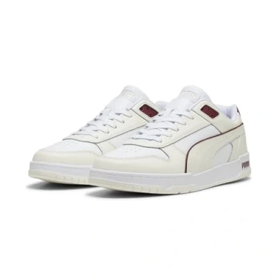 Afbeelding van Puma RBD GAME Unisex Sneakers laag, Maat: 38, Warm white/white/team regal red/gold Leer