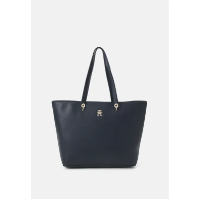Afbeelding van Tommy Hilfiger Emblem TOTE Shopper, Dames, Maat: One Size, Space blue