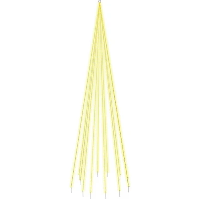 Afbeelding van Vlaggenmast kerstboom 732 LED&#039;s warmwit 500 cm