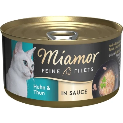Afbeelding van 24x85g Miamor Fine Filets in Saus Kip &amp; Tonijn nat kattenvoer