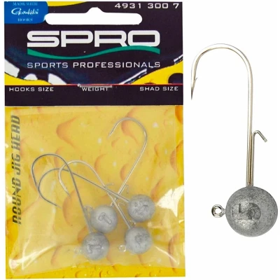 Afbeelding van Spro Round Jig Head 1/0 14g 4pcs Loodkop