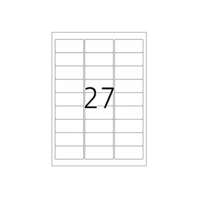Afbeelding van Etiket HERMA 4347 63.5x29.6mm verwijderbaar wit 675stuks