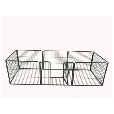 Afbeelding van Adori 8 Hoekige Puppyren Hondenbench 76x81 cm Grijs