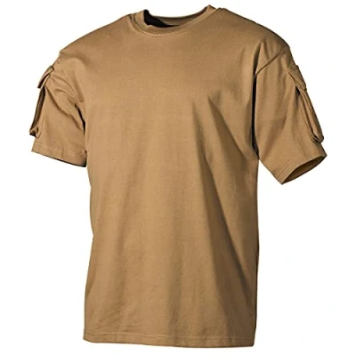 Afbeelding van MFH T shirt met mouwzakken, Coyote