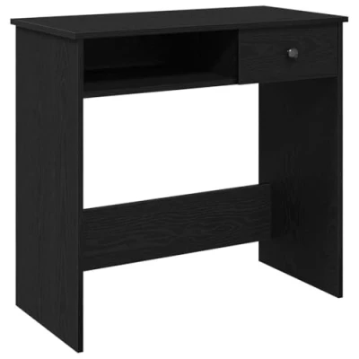 Image de vidaXL Bureau Noir 80x40x75 cm Aggloméré860455