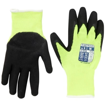 Afbeelding van Portwest A143 Gants thermiques doux Jaune/noir Taille M