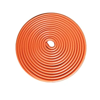 Afbeelding van Tuokay 10 m autodeurbeschermers zonder stok, rubberen beklede U vormige veerstalen randbeschermingsstrip, deurrand sierstrip (oranje)