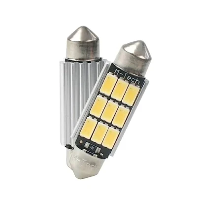 Afbeelding van M Tech Led C5W 12V 41mm Platinum 9x diode Canbus Wit Set
