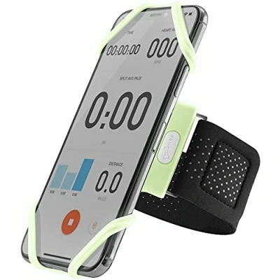 Afbeelding van Bone Run Tie Hardlooparmband voor mobiele telefoon, telefoongrootte van 4 tot 6,7 inch iPhone 14, 13, 12 Pro Max, Mini XS, XR, X, Samsung Galaxy S23 S22 (licht/S)