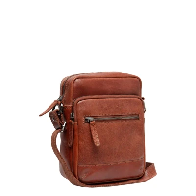 Afbeelding van Leren Schoudertas Cognac Amantea