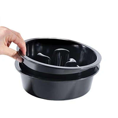 Afbeelding van PetTec Anti schrokbakken voor Doggy Bar (1,6 l), voederbak &amp; waterbak verhoogd, 2 x 950 ml, voederstationset, melamine kommen, napset in hoogte verstelbaar honden (groot/middel)