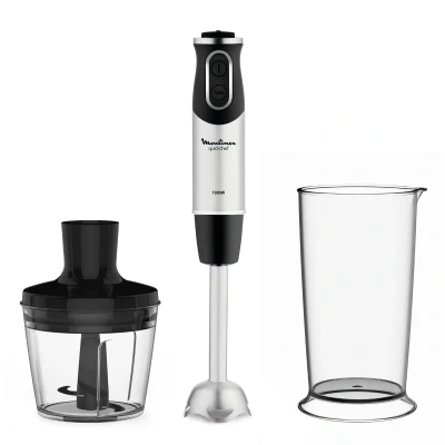 Image de Moulinex Quickchef 0,8 L Mélangeur par immersion Noir, Acier inoxydable 1000 W