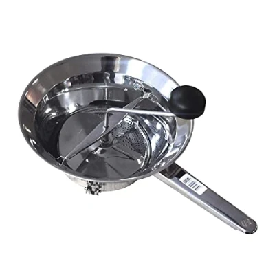 Afbeelding van Fackelmann 2764250 groentemolen 24 cm, roestvrijstalen groentemolen, grijs, cm