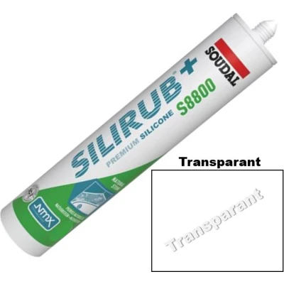 Afbeelding van Soudal Silirub+ S8800 Natuursteen Siliconekit Speciaal voor en Sanitair Kleur: Transparant 310 ml