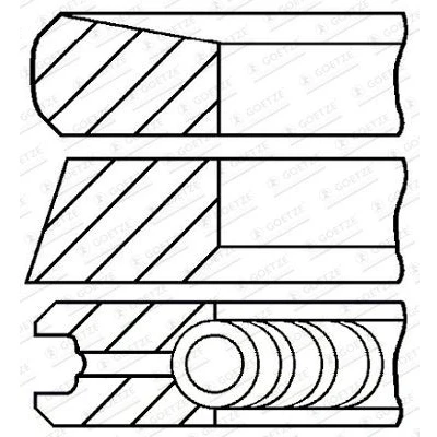 Afbeelding van GOETZE ENGINE 08 424900 00 Zuigerveer 80 RENAULT: Trafic 3, MEGANE NISSAN: Qashqai / Qashqai+2 I