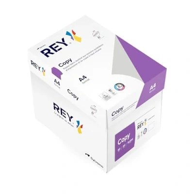 Afbeelding van REY® COPY, wit papier, 80 g, A4, PEFC™, karton met 5 x 500 vellen