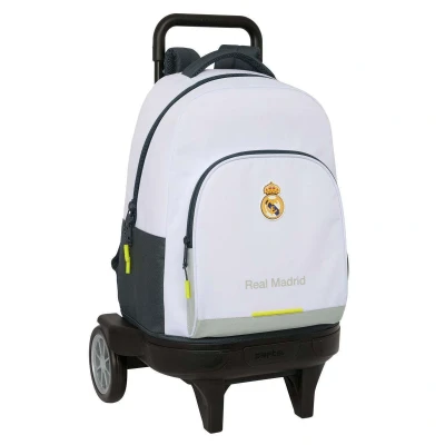 Afbeelding van Safta Real Madrid EQUIPACIÓN 25/26 Grand sac à dos roulettes, compact évolution, amovible, idéal pour les enfants de différents âges, confortable et polyvalent, qualité résistance, 33 x 22 45