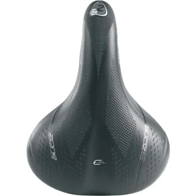 Afbeelding van Fietszadel Selle Bassano Volare XXL BigCity elastomere demping zwart