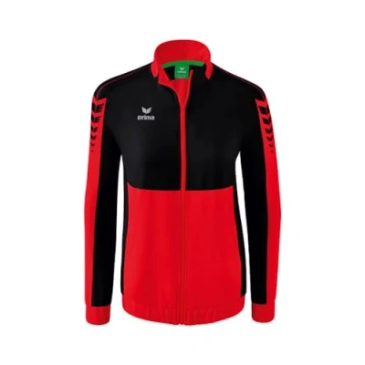 Afbeelding van Erima Six Wings presentatiejack dames rood/zwart