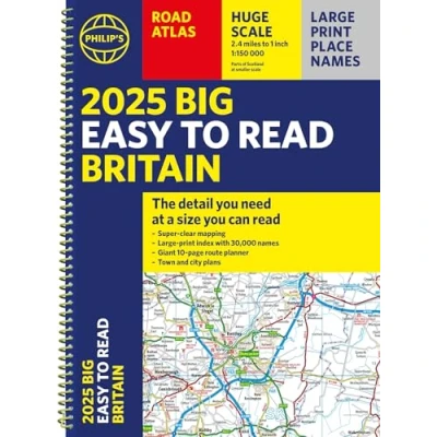 Afbeelding van Philip&#039;s Road Atlases 2025 Big Easy to Read Britain Atlas