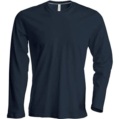 Afbeelding van Kariban NoTrash2003 T shirt met lange mouwen en ronde hals, eenvoudig nauwsluitend, in 20 kleuren maten S, M, L, XL, 2 x 3 B 4 Donkergrijs