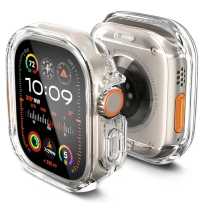 Afbeelding van Apple Watch Ultra hoesje 49mm Hybrid Case Transparant Spigen