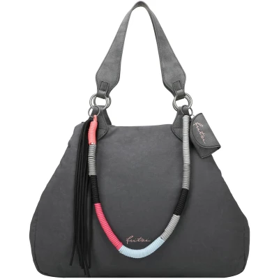 Afbeelding van Fritzi aus Preussen Izzy Medium Rainbow Sky Leo Soft Anthra boodschappentas voor dames, antraciet, één maat