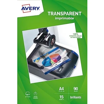 Afbeelding van Avery Zweckform Overhead Inkjet 2503 Folie voor overheadprojectoren DIN A4 Transparant 10 stuk(s)
