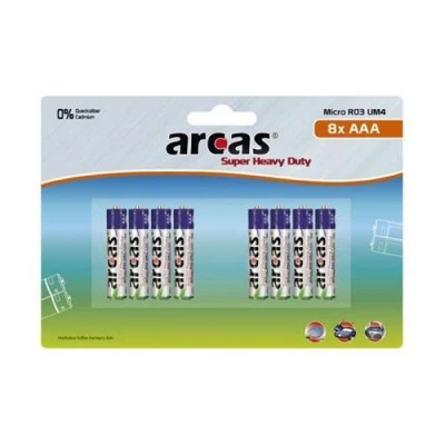 Image de Pack de 8 piles ARCAS R03 Micro AAA