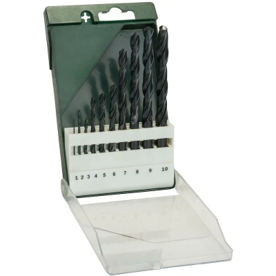 Afbeelding van Bosch Accessories 2609255030 HSS Metaal spiraalboorset 10 delig Rollenwals DIN 338 Cilinderschacht 1 set(s)